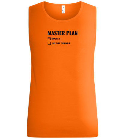 Master Plan Design - Basic men's tank top_ORANGE_front