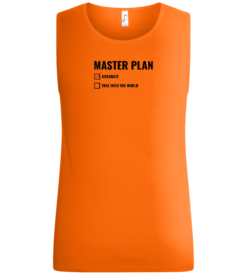 Master Plan Design - Basic men's tank top_ORANGE_front