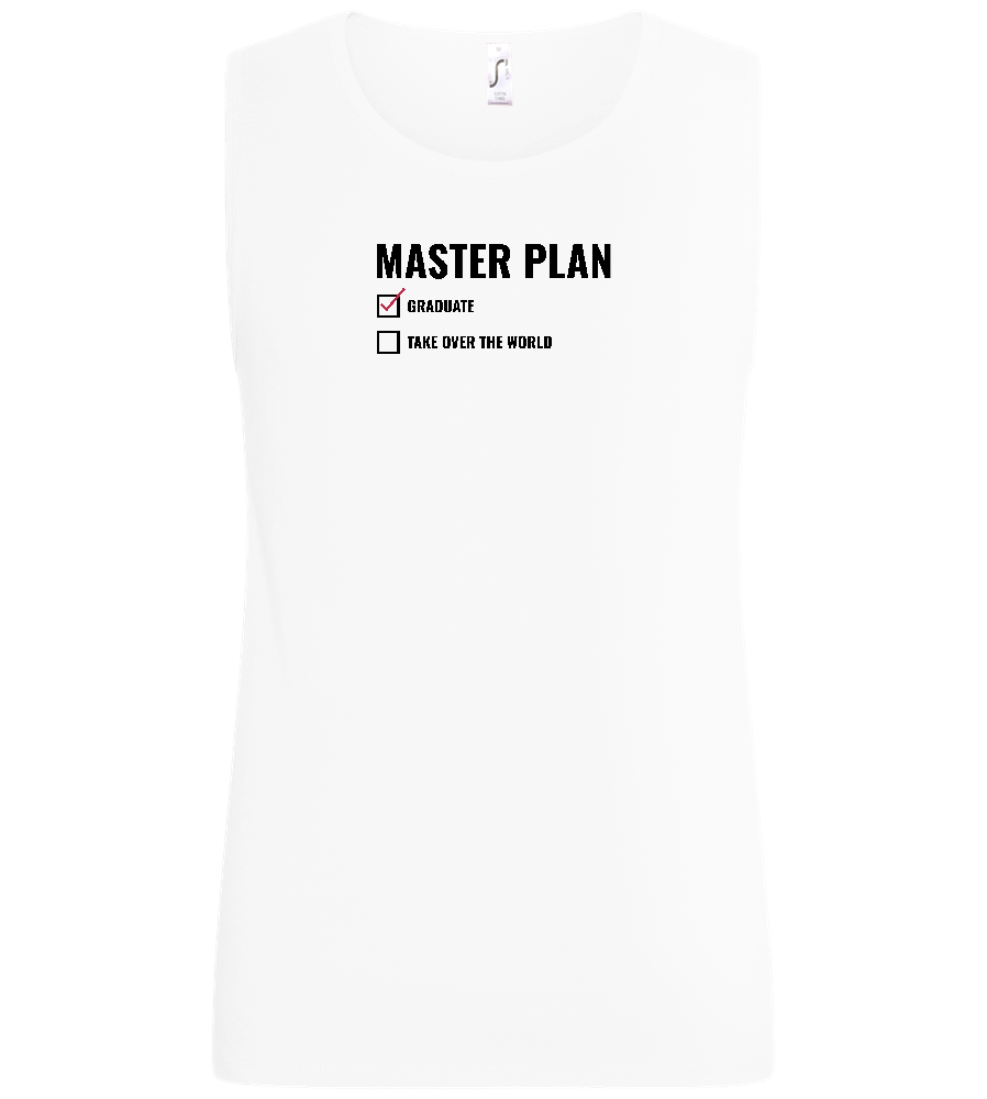 Master Plan Design - Basic men's tank top_WHITE_front