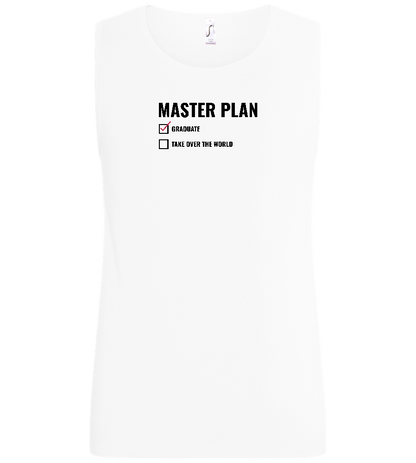 Master Plan Design - Basic men's tank top_WHITE_front