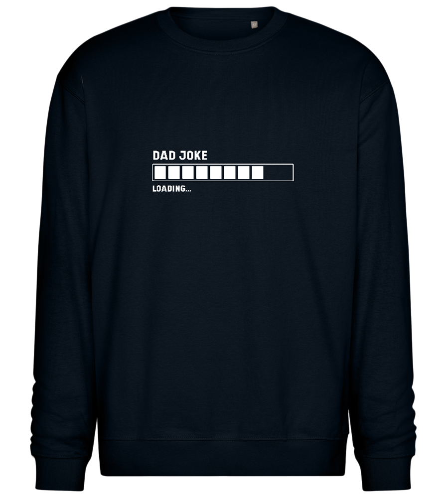 Dad Joke Loading Design - Comfort Essential Unisex Sweater_BLACK_front