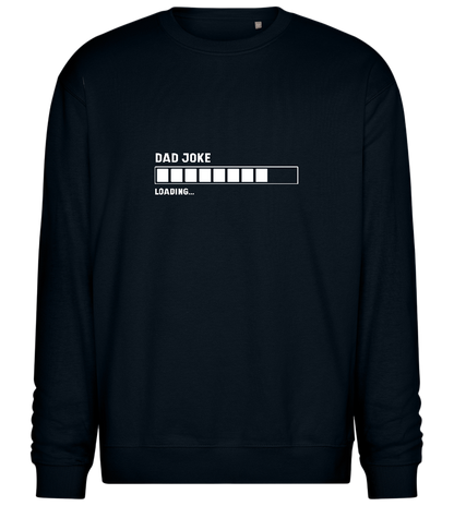 Dad Joke Loading Design - Comfort Essential Unisex Sweater_BLACK_front