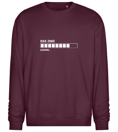 Dad Joke Loading Design - Comfort Essential Unisex Sweater_BORDEAUX_front