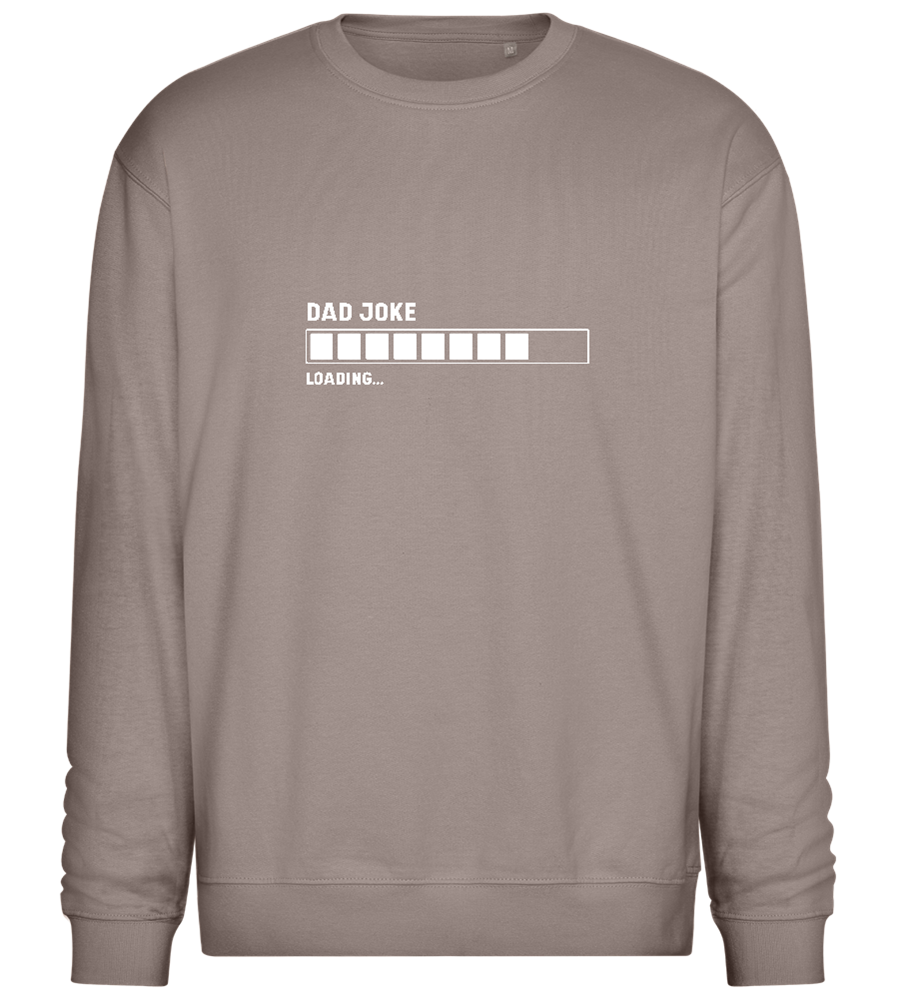 Dad Joke Loading Design - Comfort Essential Unisex Sweater_CHARCOAL CHIN_front