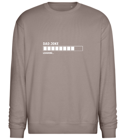 Dad Joke Loading Design - Comfort Essential Unisex Sweater_CHARCOAL CHIN_front