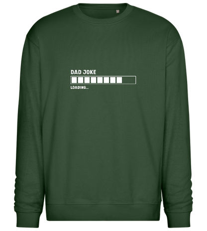 Dad Joke Loading Design - Comfort Essential Unisex Sweater_GREEN BOTTLE_front