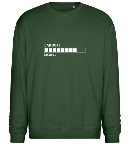 Dad Joke Loading Design - Comfort Essential Unisex Sweater_GREEN BOTTLE_front