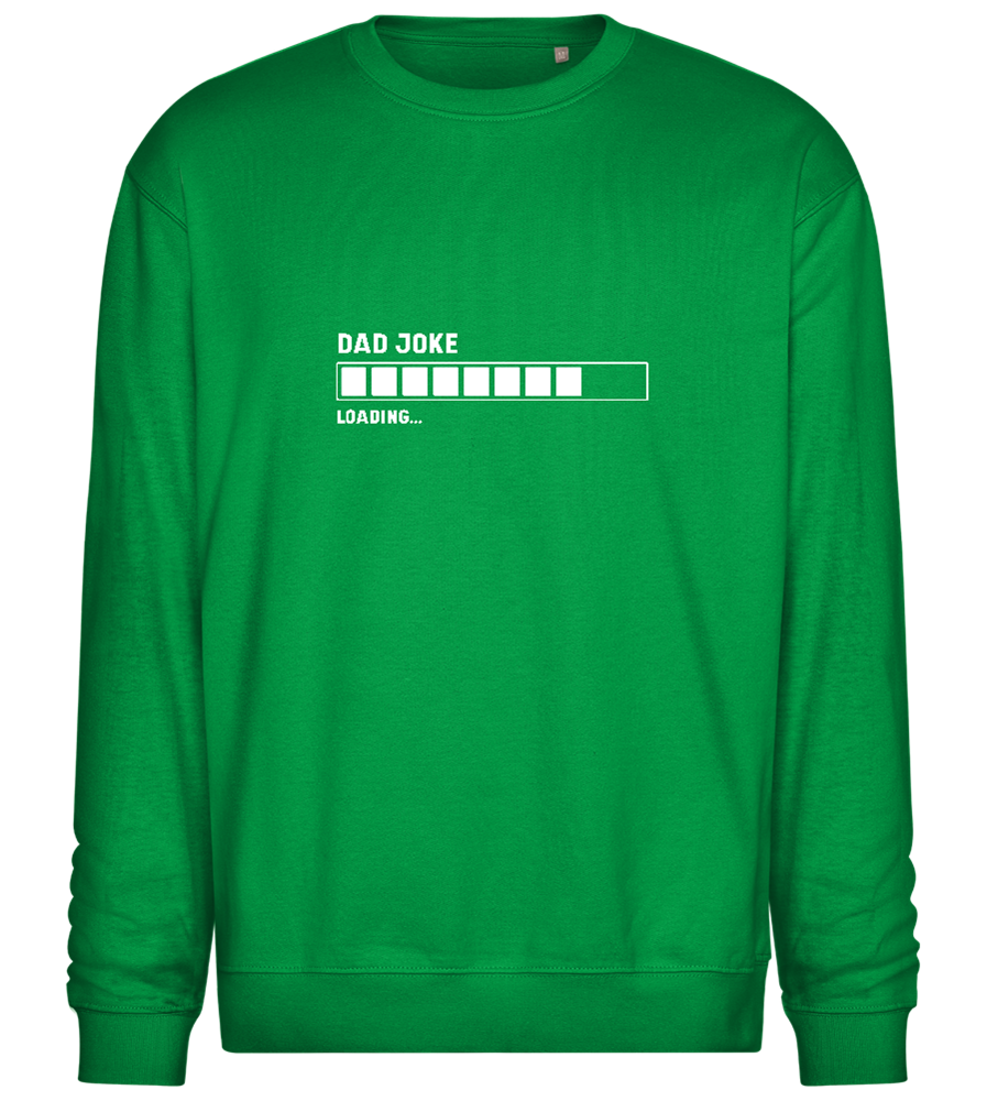 Dad Joke Loading Design - Comfort Essential Unisex Sweater_MEADOW GREEN_front