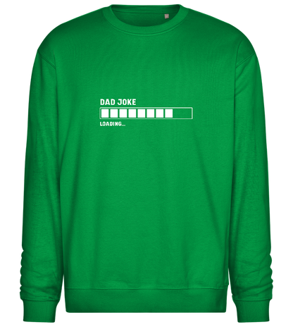 Dad Joke Loading Design - Comfort Essential Unisex Sweater_MEADOW GREEN_front