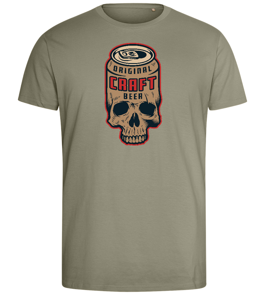 Craft Beer Design - Comfort men's fitted t-shirt_KHAKI_front