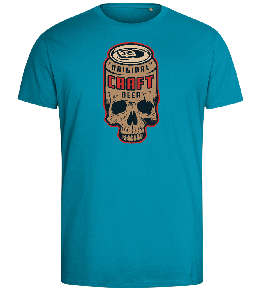 Craft Beer Design - Comfort men's fitted t-shirt_TURQUOISE_front