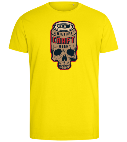 Craft Beer Design - Comfort men's fitted t-shirt_YELLOW_front