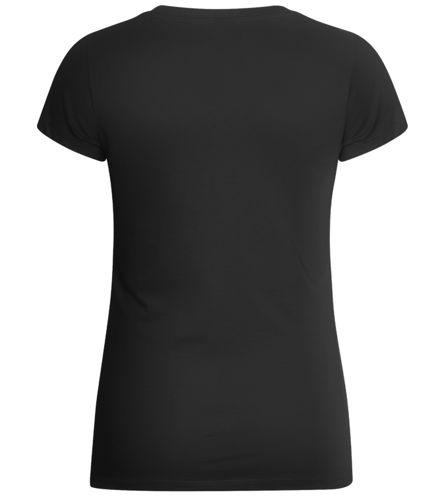 Réviser c'est Douter de Son Talent Design - Basic women's v-neck t-shirt_DEEP BLACK_back