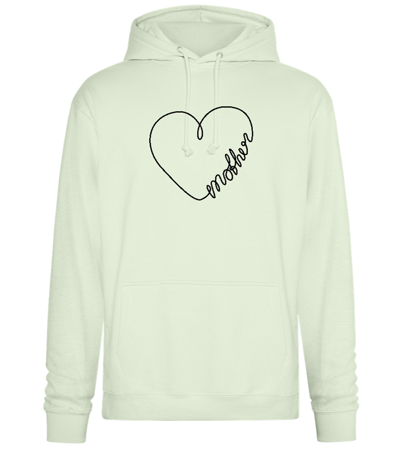 Heart Mother Design - Premium Essential Unisex Hoodie_CREAMY GREEN_front