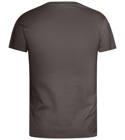 Dino Biker Design - Basic men's t-shirt_DARK GRAY_back