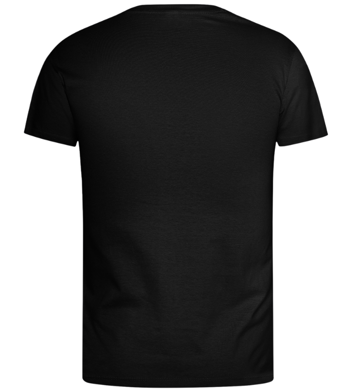 Dino Biker Design - Basic men's t-shirt_DEEP BLACK_back