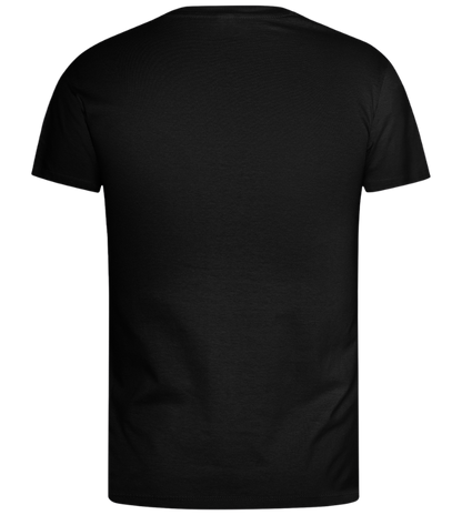 Dino Biker Design - Basic men's t-shirt_DEEP BLACK_back