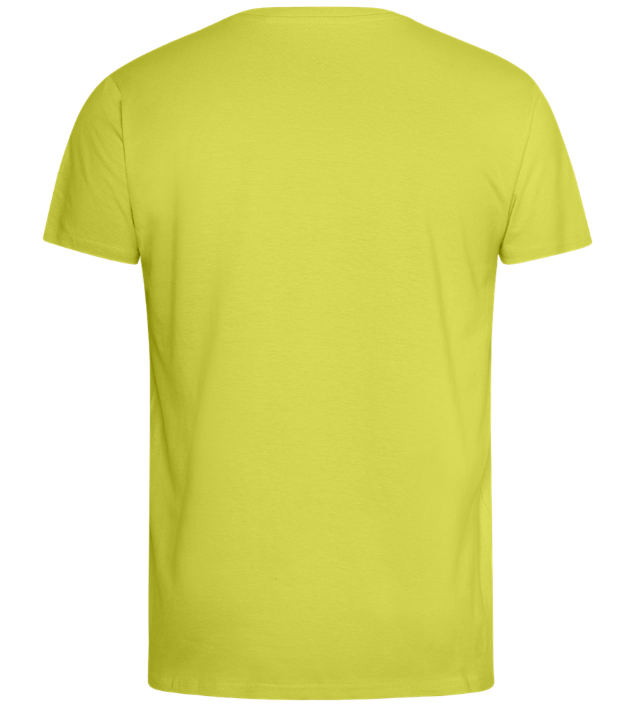 Kaffeeüberdosis Design - Comfort men's fitted t-shirt_GREEN APPLE_back