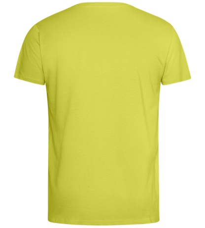 Kaffeeüberdosis Design - Comfort men's fitted t-shirt_GREEN APPLE_back