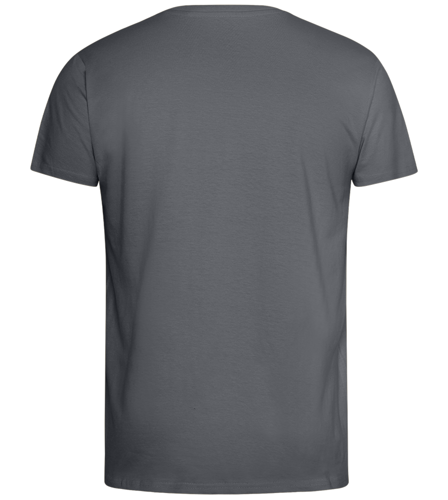 Kaffeeüberdosis Design - Comfort men's fitted t-shirt_MOUSE GREY_back