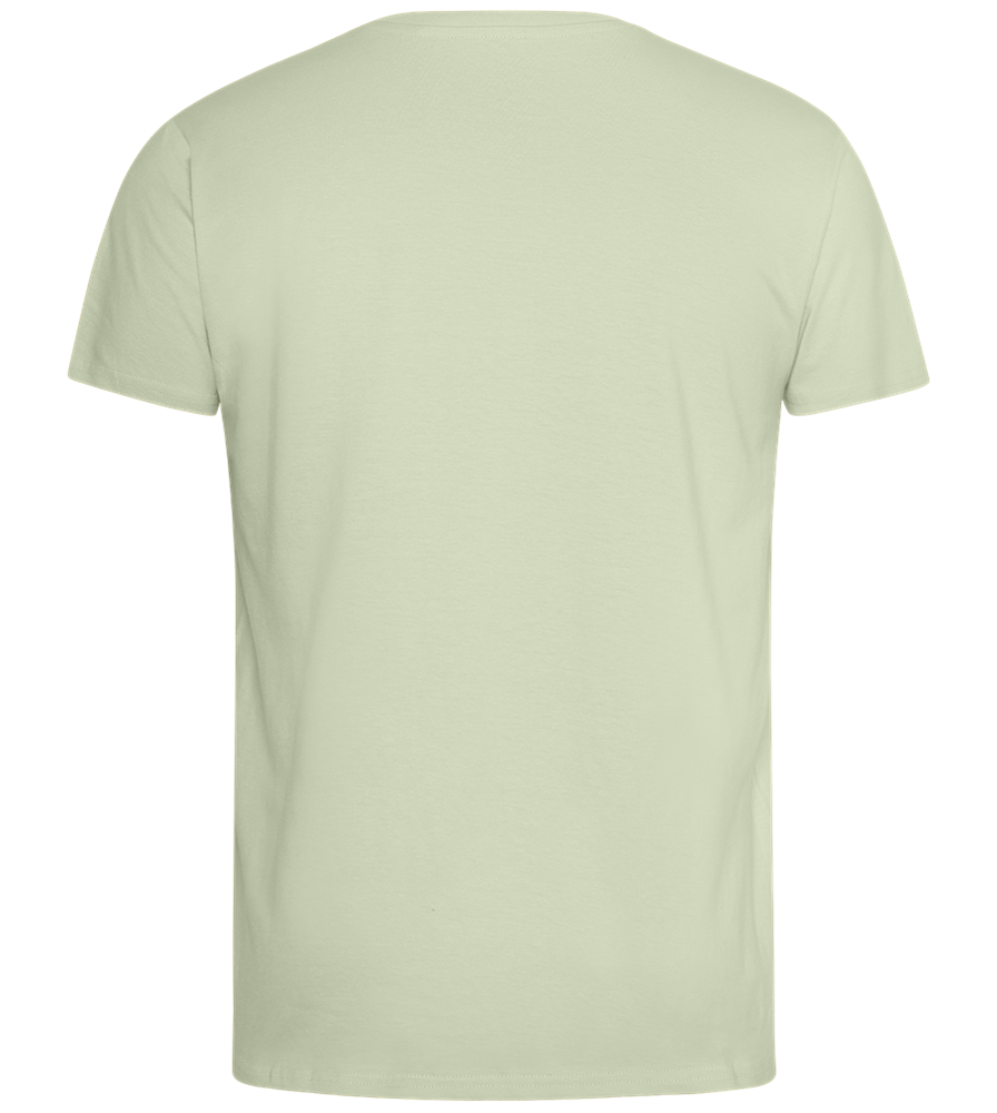 Kaffeeüberdosis Design - Comfort men's fitted t-shirt_SILESTONE_back