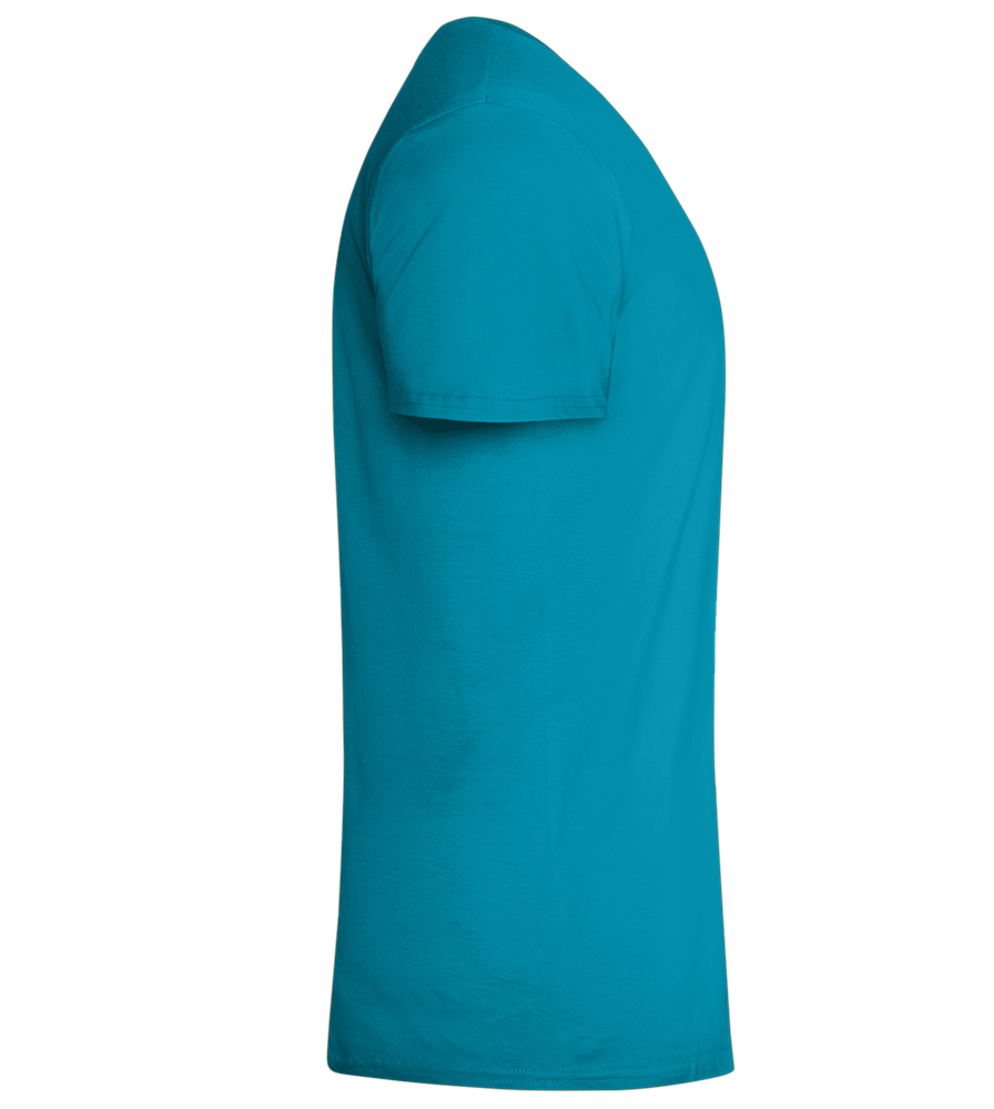 Kaffeeüberdosis Design - Comfort men's fitted t-shirt_TURQUOISE_right