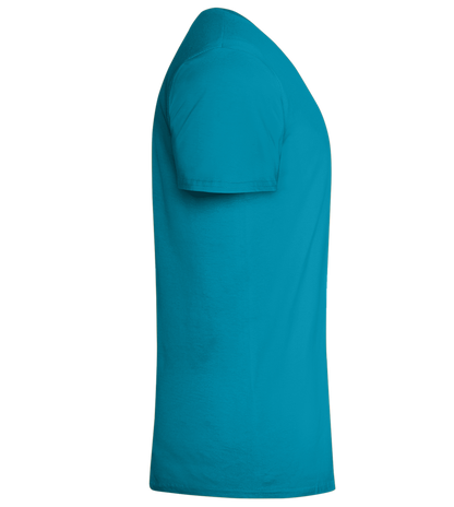 Kaffeeüberdosis Design - Comfort men's fitted t-shirt_TURQUOISE_right