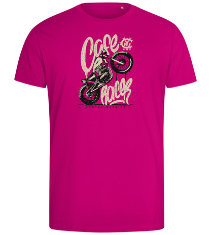 Cafe Racer Custom Design - Comfort men's fitted t-shirt_FUCHSIA_front