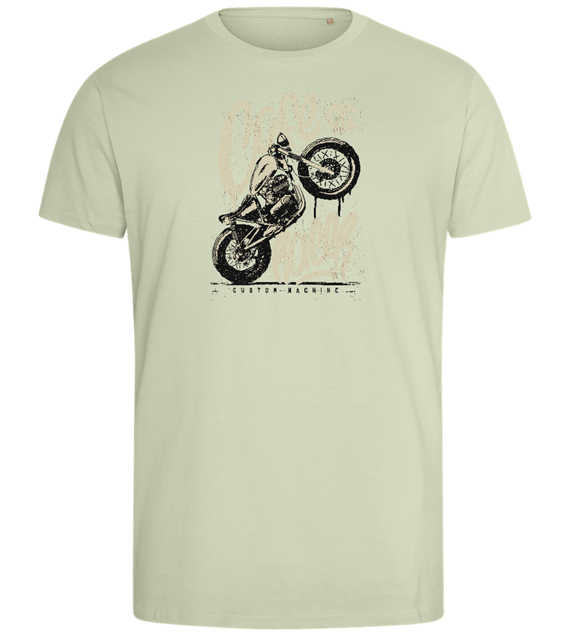 Cafe Racer Custom Design - Comfort men's fitted t-shirt_SILESTONE_front