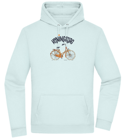 Koningsdag Oranje Fiets Design - Premium Essential Unisex Hoodie_ARCTIC BLUE_front