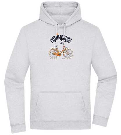 Koningsdag Oranje Fiets Design - Premium Essential Unisex Hoodie_ORION GREY II_front