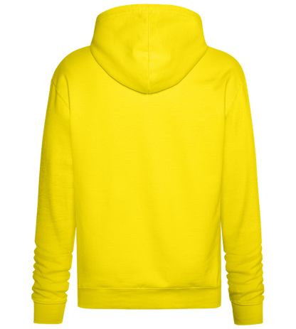 Koningsdag Oranje Fiets Design - Premium Essential Unisex Hoodie_YELLOW_back