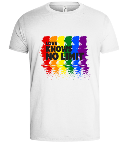 Love Knows No Limit Design - Basic men's t-shirt_WHITE_front