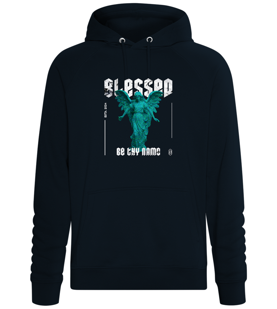 Blessed Angel Statue Design - Comfort unisex hoodie_BLACK_front