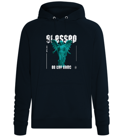 Blessed Angel Statue Design - Comfort unisex hoodie_BLACK_front