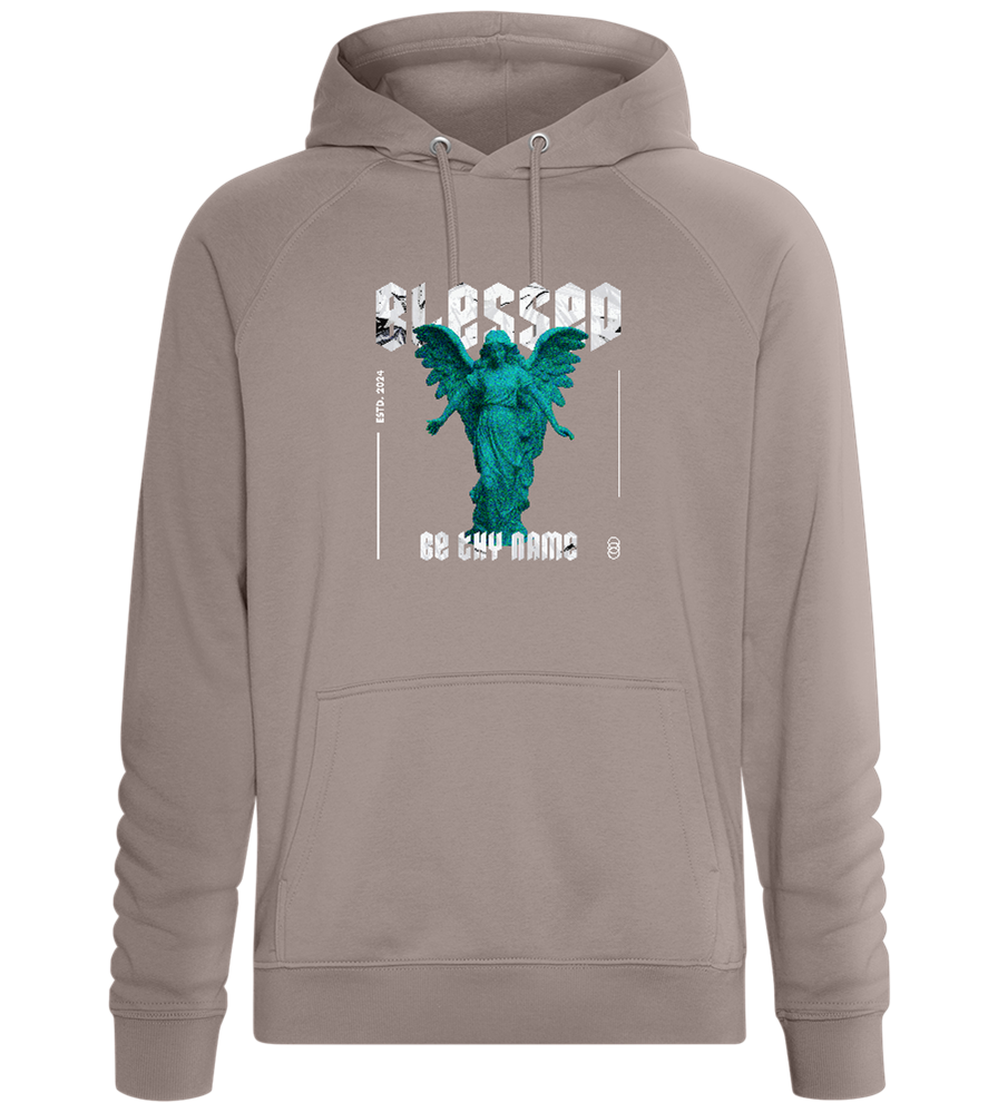 Blessed Angel Statue Design - Comfort unisex hoodie_CHARCOAL CHIN_front