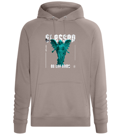 Blessed Angel Statue Design - Comfort unisex hoodie_CHARCOAL CHIN_front