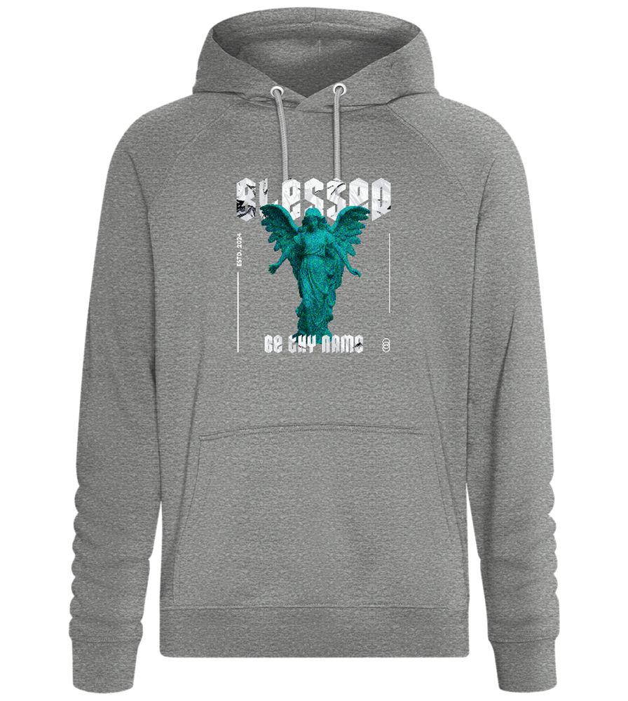 Blessed Angel Statue Design - Comfort unisex hoodie_ORION GREY II_front