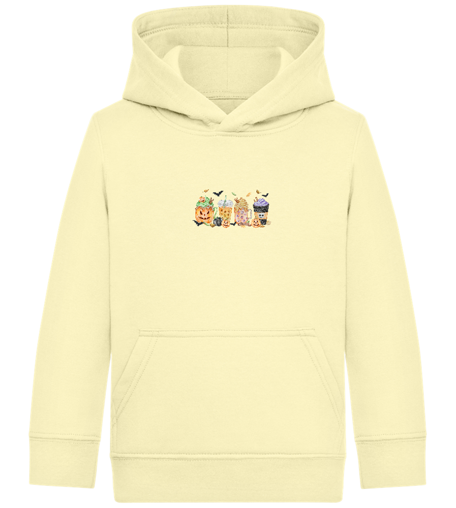 Halloween Drinks Design - Comfort Kids Hoodie_AMARELO CLARO_front