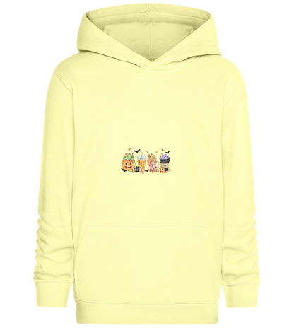 Halloween Drinks Design - Comfort Kids Hoodie_AMARELO CLARO_front