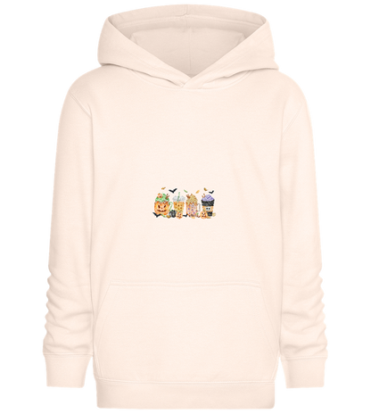 Halloween Drinks Design - Comfort Kids Hoodie_LIGHT PEACH ROSE_front