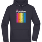 Think Positive Rainbow Design - Premium Essential Unisex Hoodie_FRENCH NAVY_front