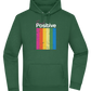 Think Positive Rainbow Design - Premium Essential Unisex Hoodie_GREEN BOTTLE_front