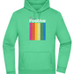 Think Positive Rainbow Design - Premium Essential Unisex Hoodie_SPRING GREEN_front