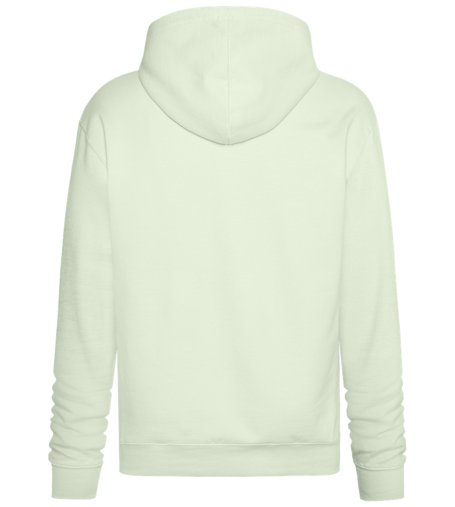 Think Positive Rainbow Design - Premium Essential Unisex Hoodie_CREAMY GREEN_back