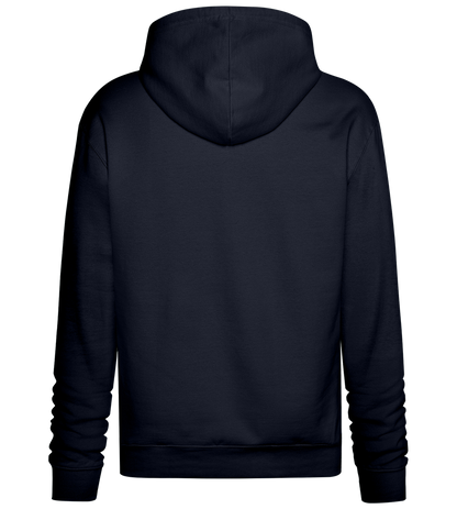 Think Positive Rainbow Design - Premium Essential Unisex Hoodie_FRENCH NAVY_back