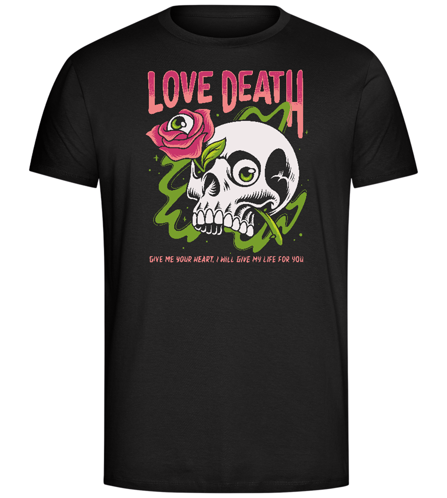 Skull Love Death Design - Comfort Unisex T-Shirt_DEEP BLACK_front