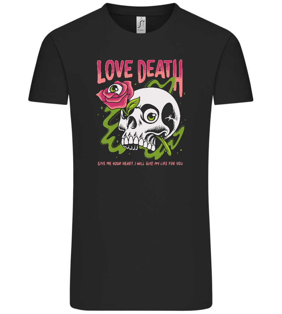 Skull Love Death Design - Comfort Unisex T-Shirt_DEEP BLACK_front