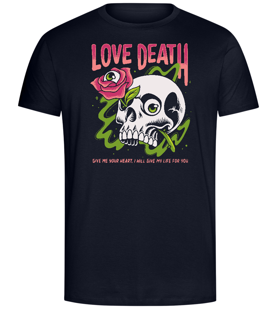 Skull Love Death Design - Comfort Unisex T-Shirt_FRENCH NAVY_front