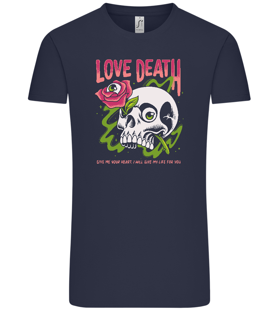 Skull Love Death Design - Comfort Unisex T-Shirt_FRENCH NAVY_front
